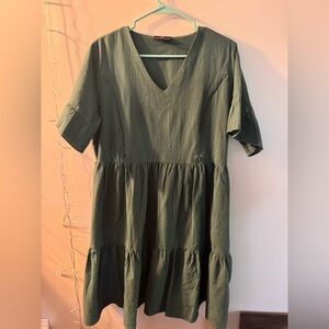 Nursing Queen Green Dress